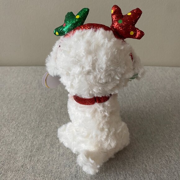 NWT Ty Beanie Boos Sugar the Christmas Holiday Dog 6" 2019 - Picture 3 of 14